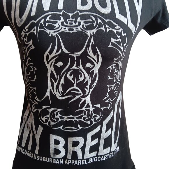 Mens Small T-shirt Dont Bully My Breed Graphic Urban Suburban Apparel Buttery - Picture 2 of 5
